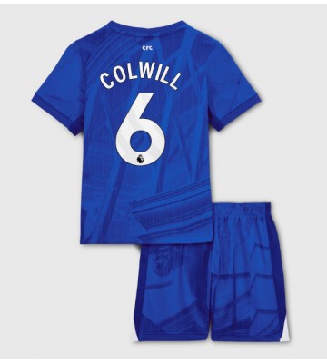Chelsea Levi Colwill #6 Replica Home Stadium Kit for Kids 2025-26 Short Sleeve (+ pants)